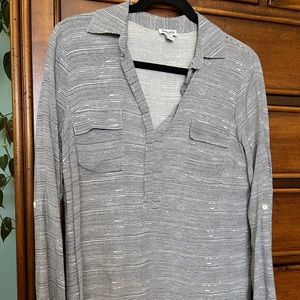 Splendid collared top - small